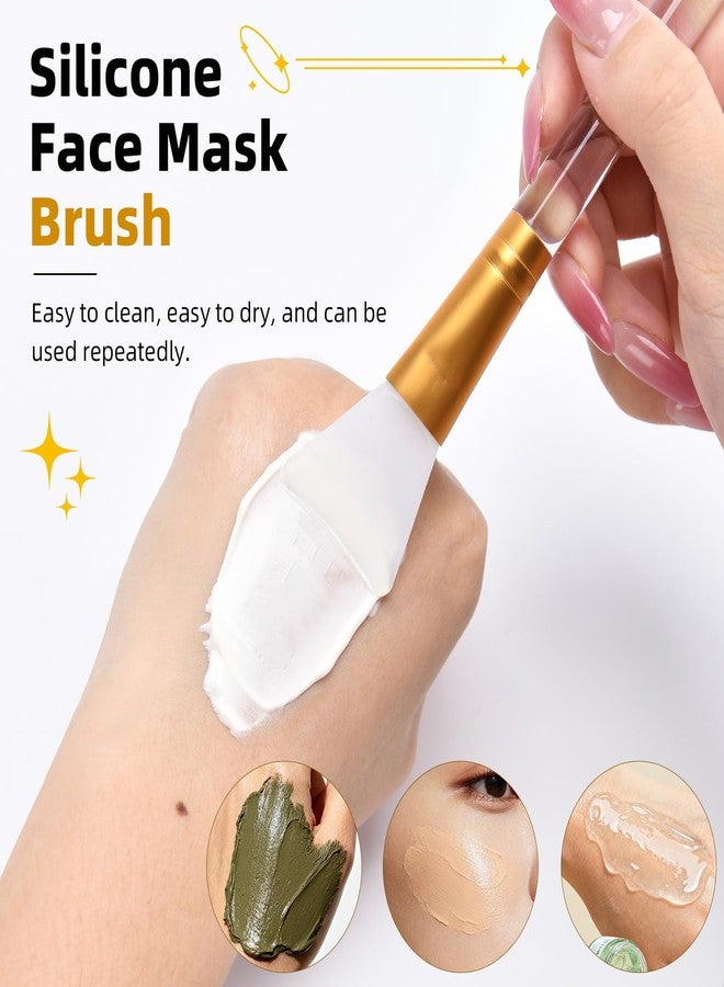 LORMAY Jelly Brush | 2 Pcs Silicone Face Mask Brushes | Facial Applicators for Even Coverage | Skincare Enhancer | Soft Silicone | Transparent Handles | All Skin Types | Kbeauty Accessory - Image 3